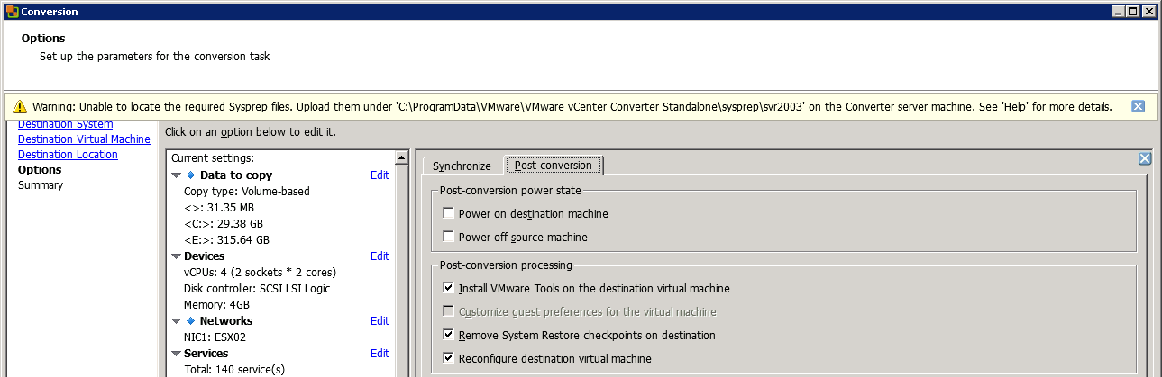 VMware_Server2003_Conversion1